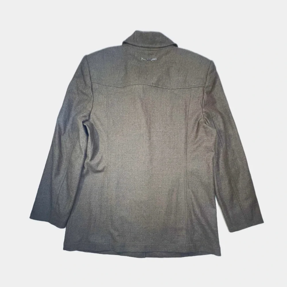 Escada Margaretha Ley Dark Brown Virgin Wool Vintage Jacket Womens size 42 - Picture 7 of 8